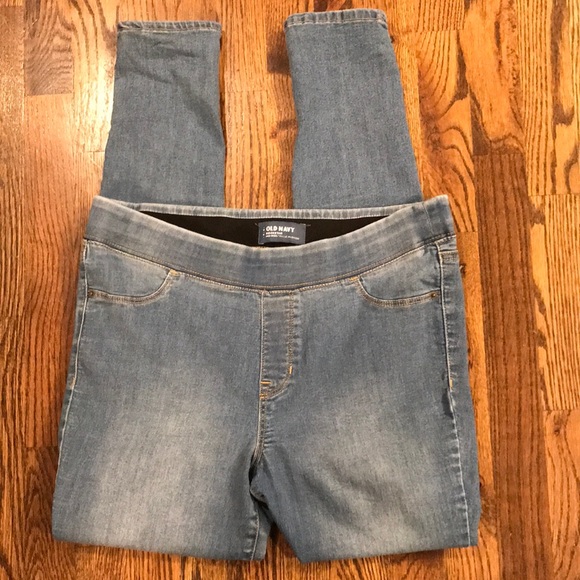 Old Navy Rockstar Pull On Mid Rise Skinny Jeans - Picture 2 of 10